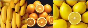 bananas oranges lemons